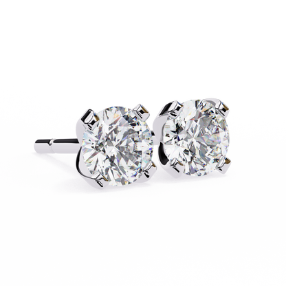 Devotelle Solitaire Diamond Earrings