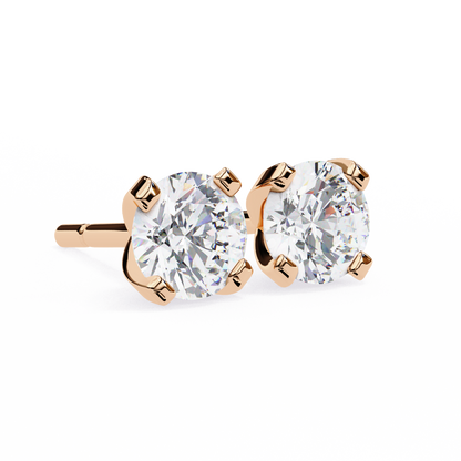 Devotelle Solitaire Diamond Earrings