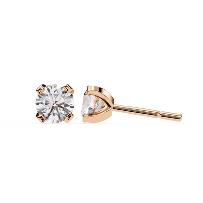 Devotelle Solitaire Diamond Earrings