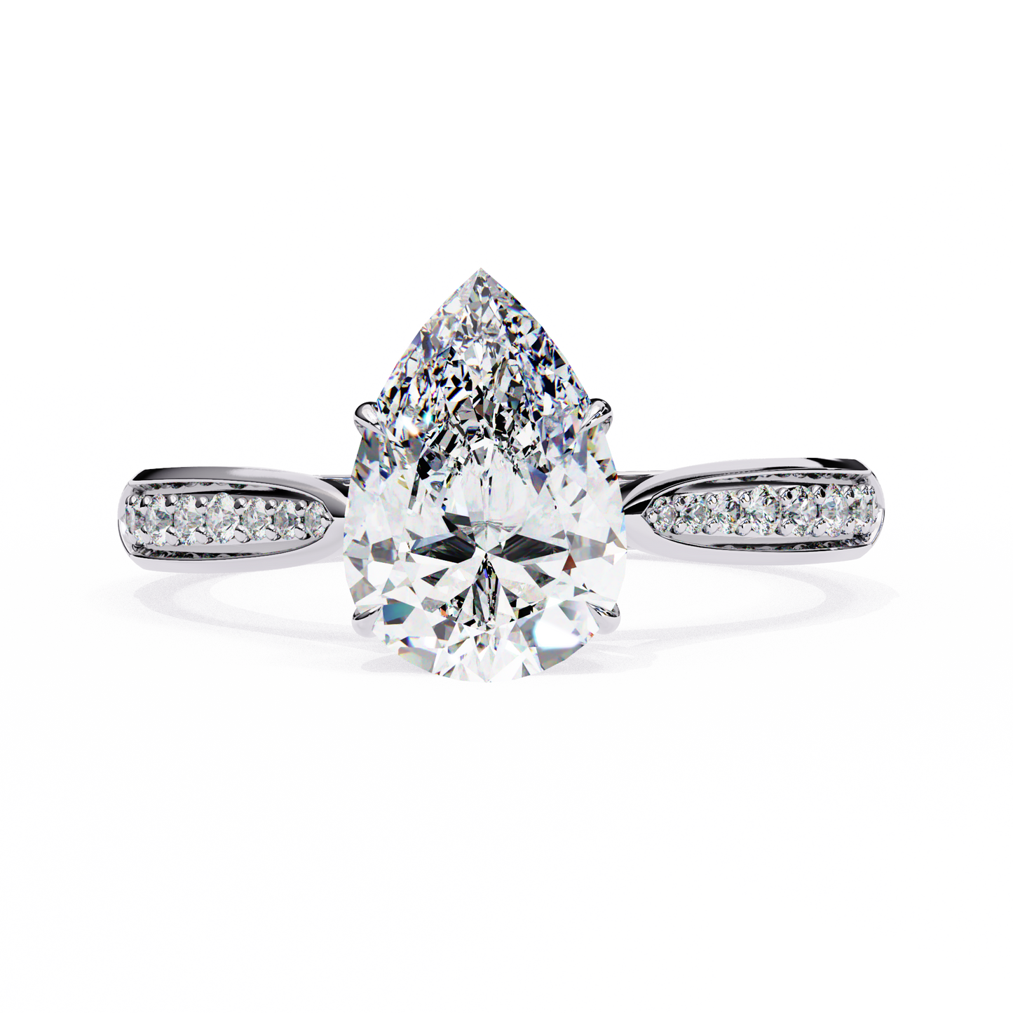 Étoile Sincera Pear Solitaire Ring