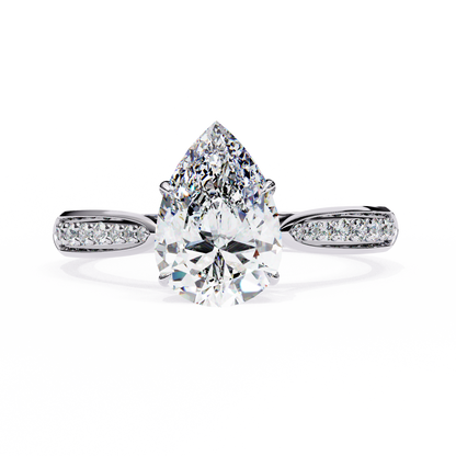 Étoile Sincera Pear Solitaire Ring