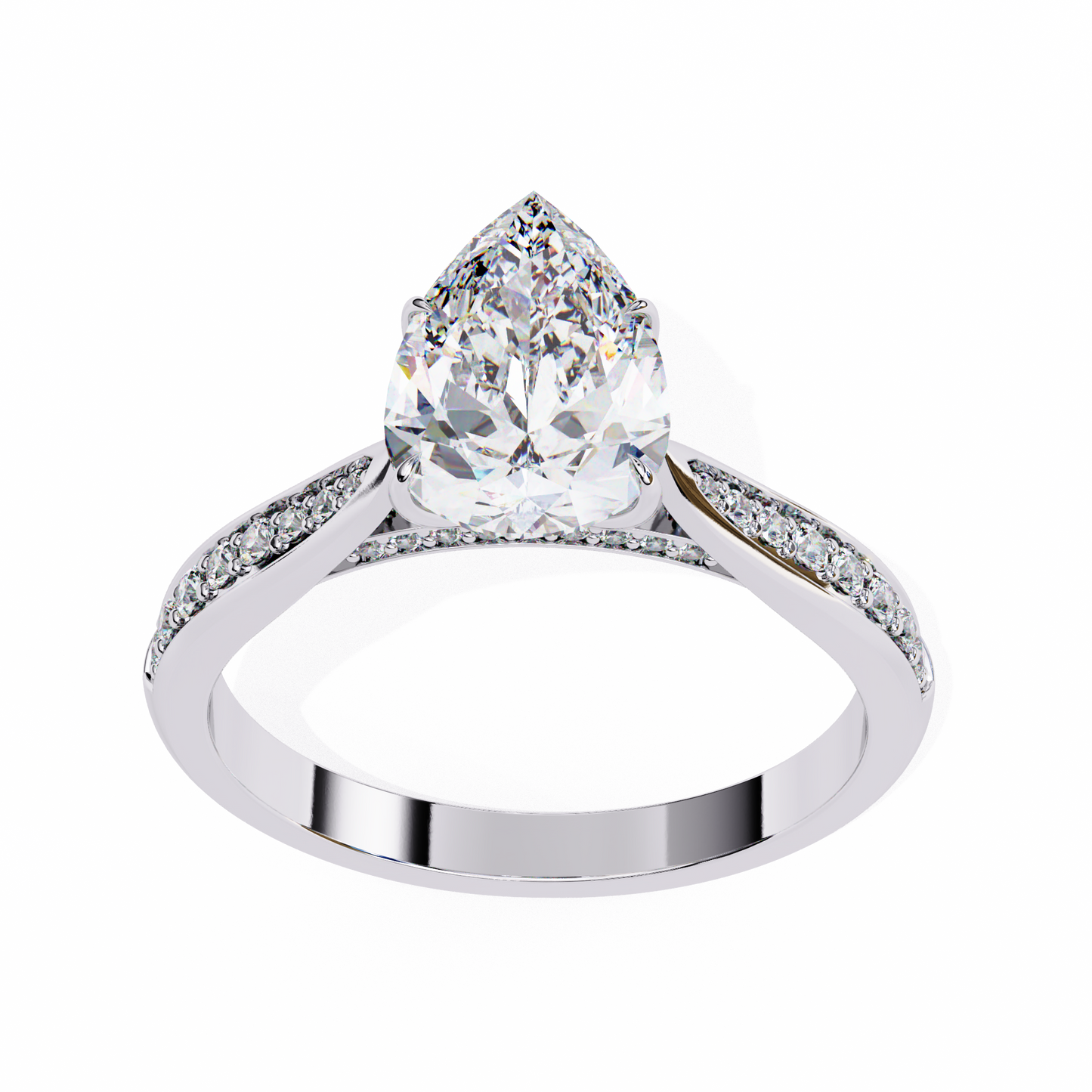 Étoile Sincera Pear Solitaire Ring