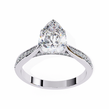 Étoile Sincera Pear Solitaire Ring