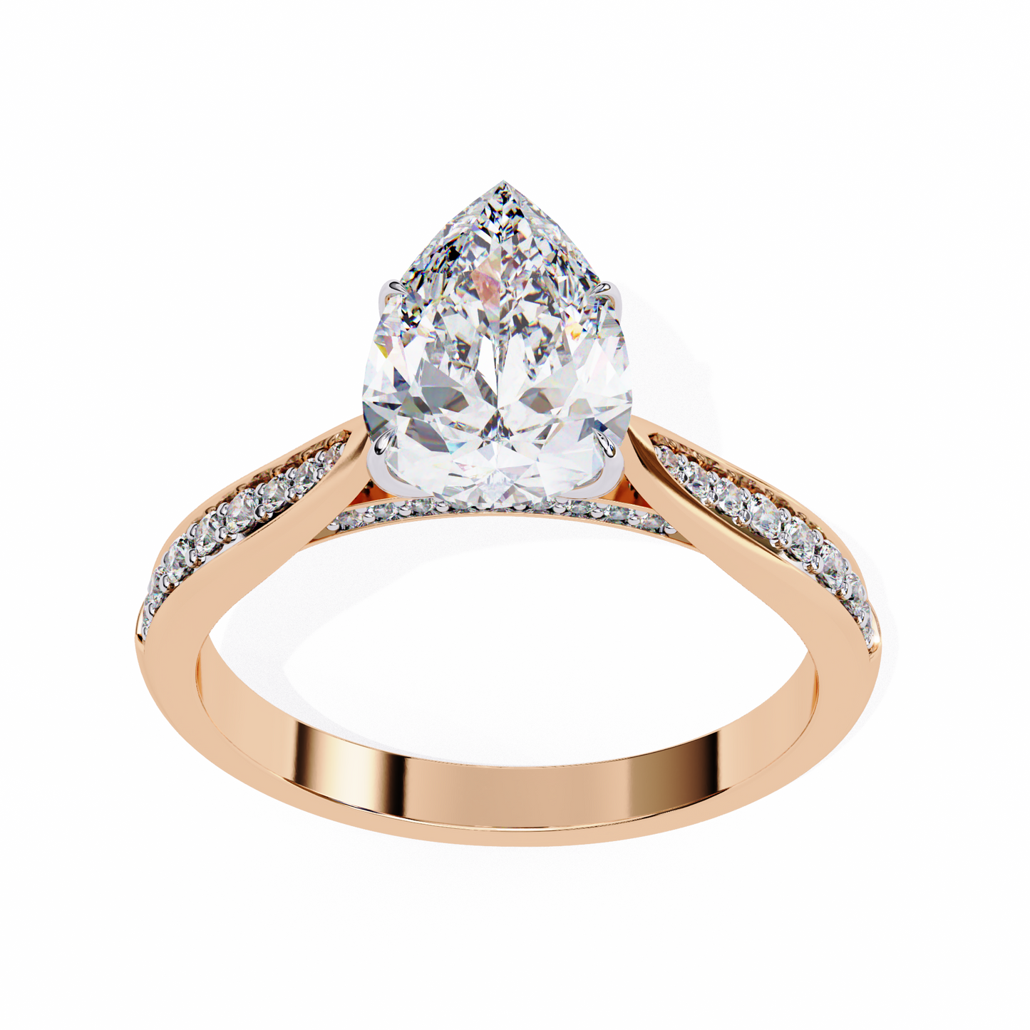 Étoile Sincera Pear Solitaire Ring