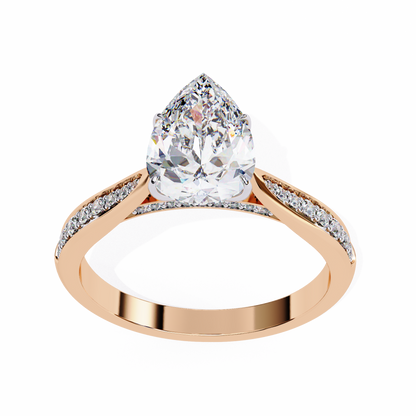 Étoile Sincera Pear Solitaire Ring