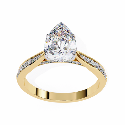 Étoile Sincera Pear Solitaire Ring
