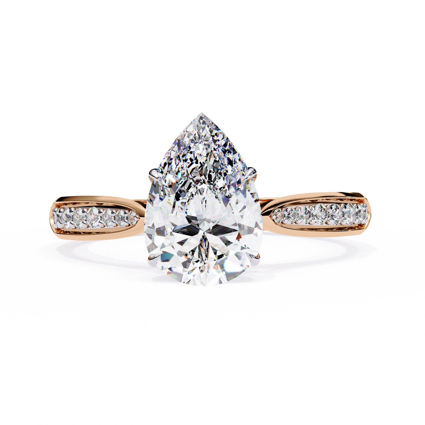 Étoile Sincera Pear Solitaire Ring