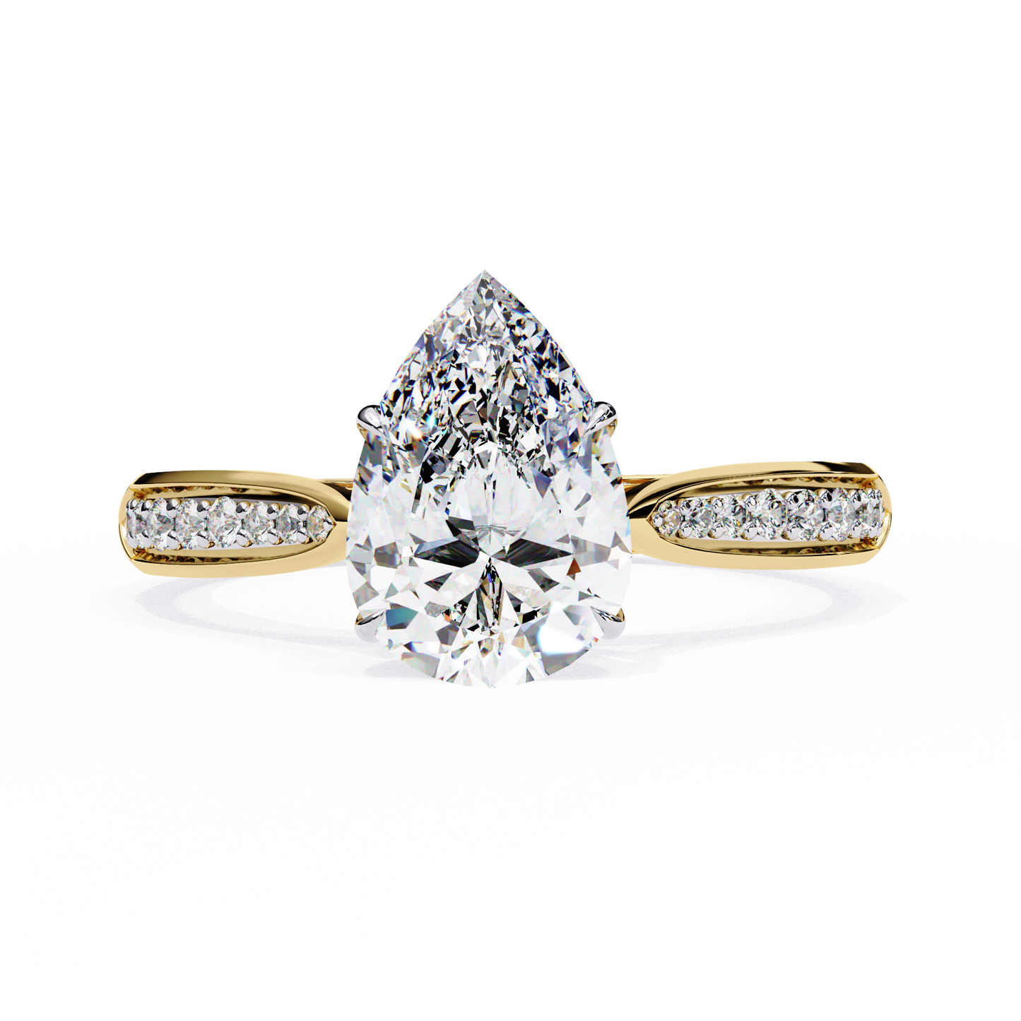 Étoile Sincera Pear Solitaire Ring