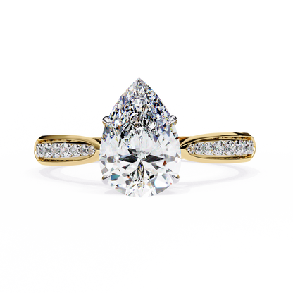 Étoile Sincera Pear Solitaire Ring