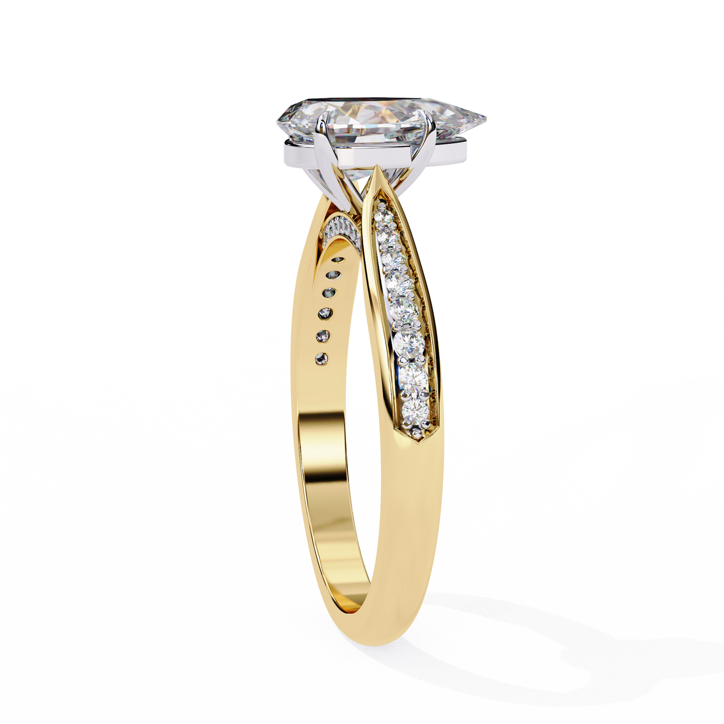Étoile Sincera Pear Solitaire Ring