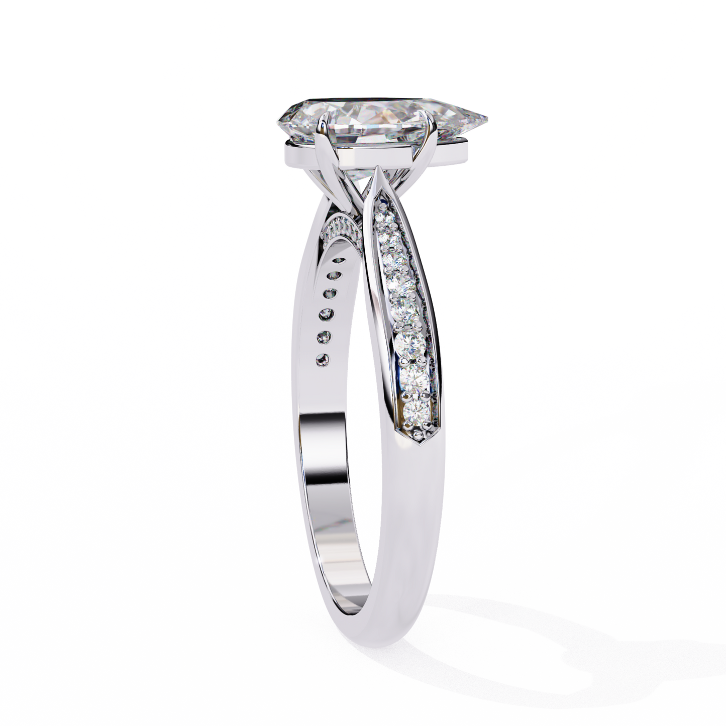 Étoile Sincera Pear Solitaire Ring