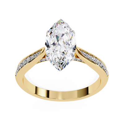 Celestique Éclat Marquise Solitaire Ring