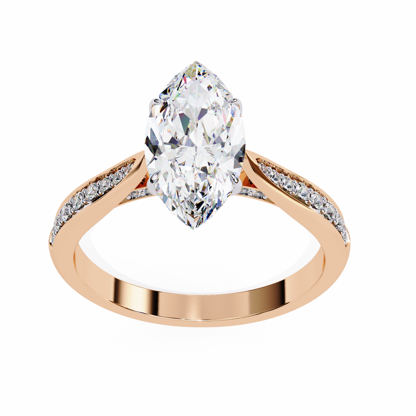 Celestique Éclat Marquise Solitaire Ring