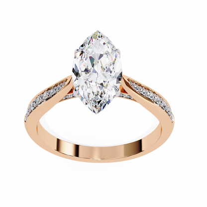Celestique Éclat Marquise Solitaire Ring