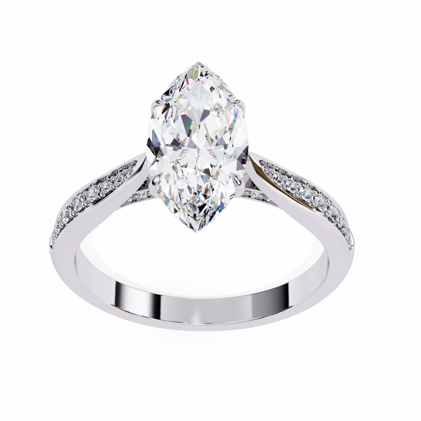 Celestique Éclat Marquise Solitaire Ring