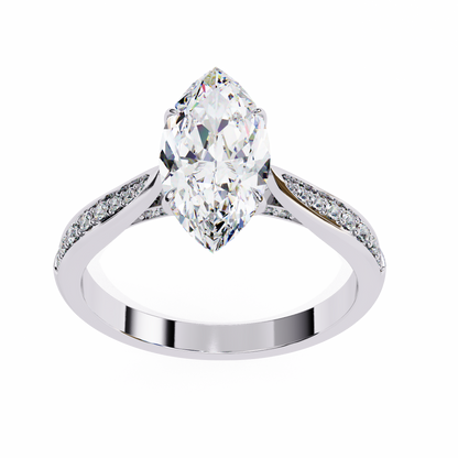 Celestique Éclat Marquise Solitaire Ring