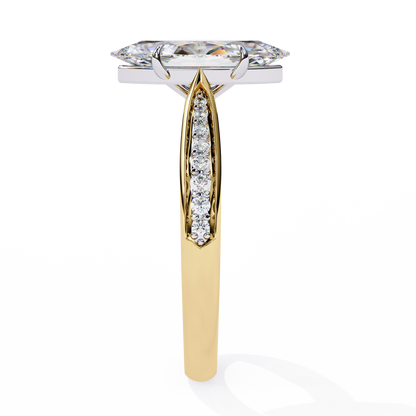 Celestique Éclat Marquise Solitaire Ring
