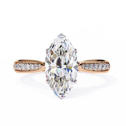 Celestique Éclat Marquise Solitaire Ring