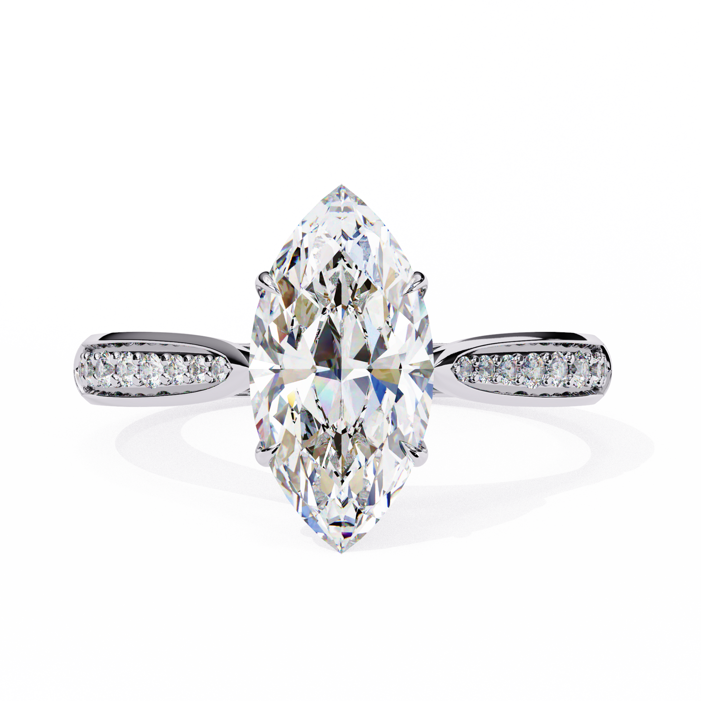 Celestique Éclat Marquise Solitaire Ring