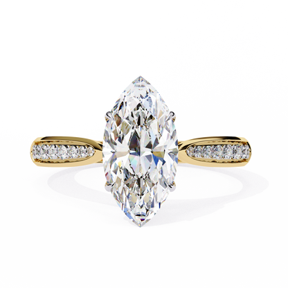 Celestique Éclat Marquise Solitaire Ring
