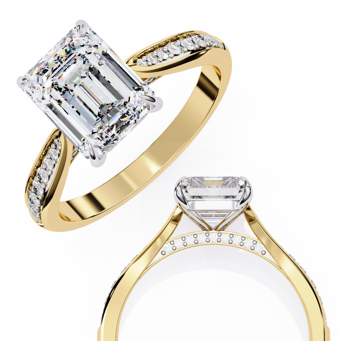 Aurelia Prime Emerald Solitaire Ring
