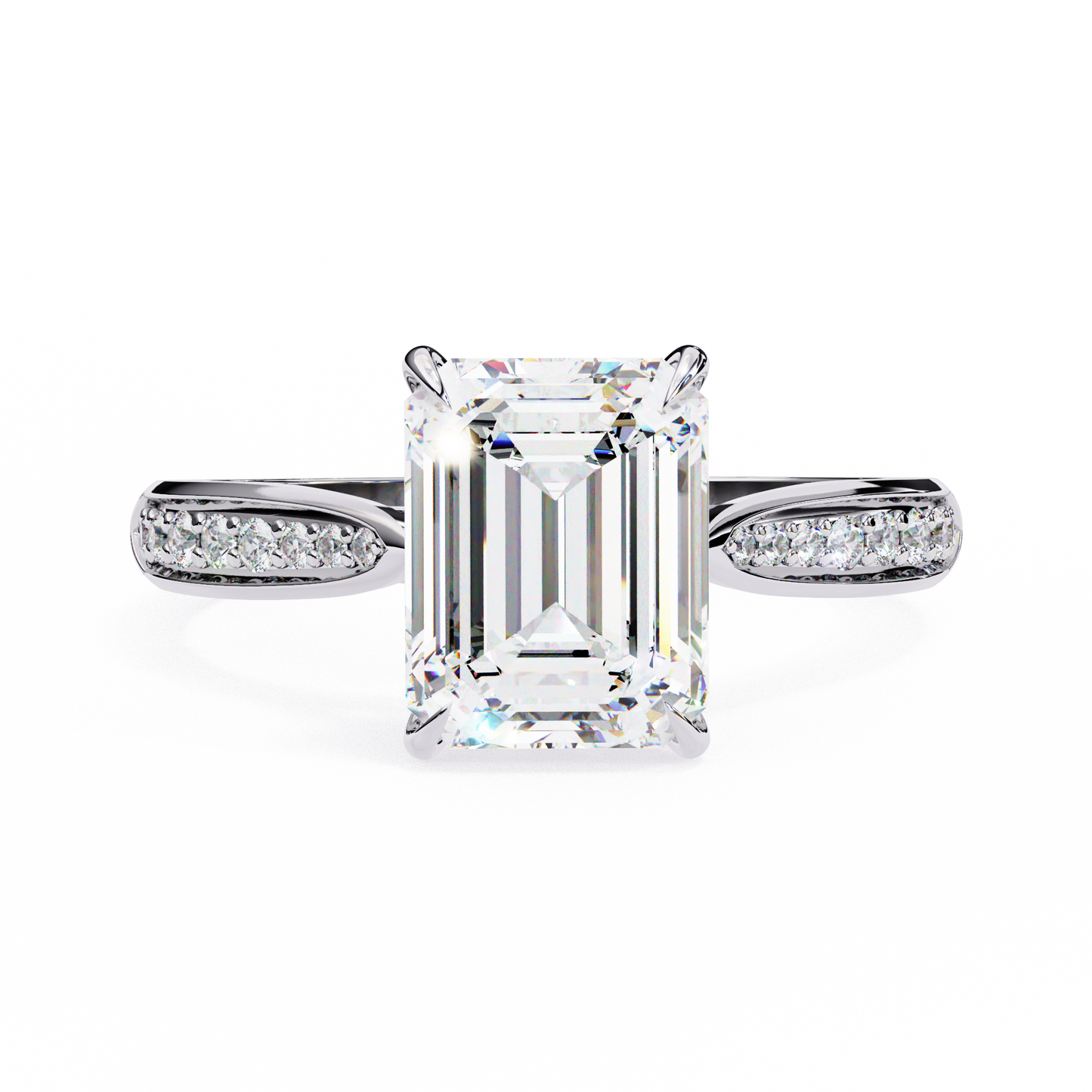 Aurelia Prime Emerald Solitaire Ring