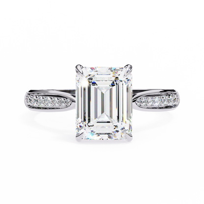 Aurelia Prime Emerald Solitaire Ring