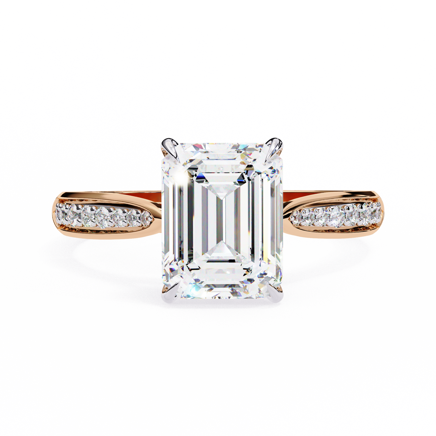 Aurelia Prime Emerald Solitaire Ring