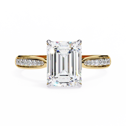 Aurelia Prime Emerald Solitaire Ring