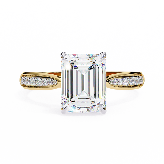 Aurelia Prime Emerald Solitaire Ring