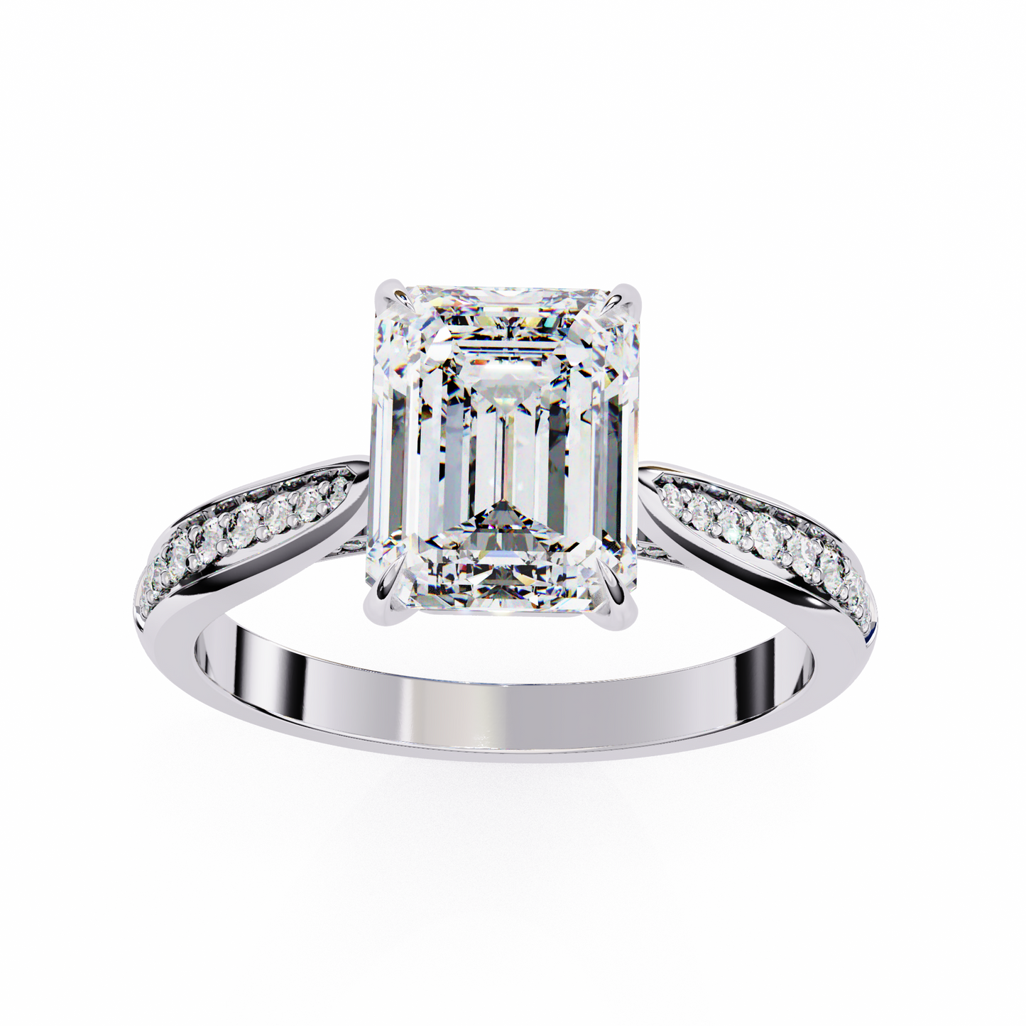 Aurelia Prime Emerald Solitaire Ring