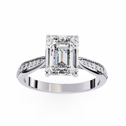 Aurelia Prime Emerald Solitaire Ring