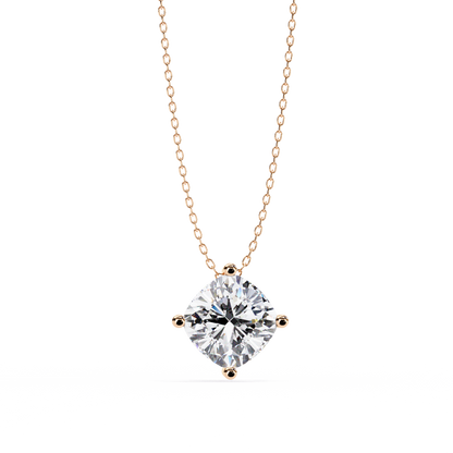 Nerisse Royale Cushion Solitaire Pendant