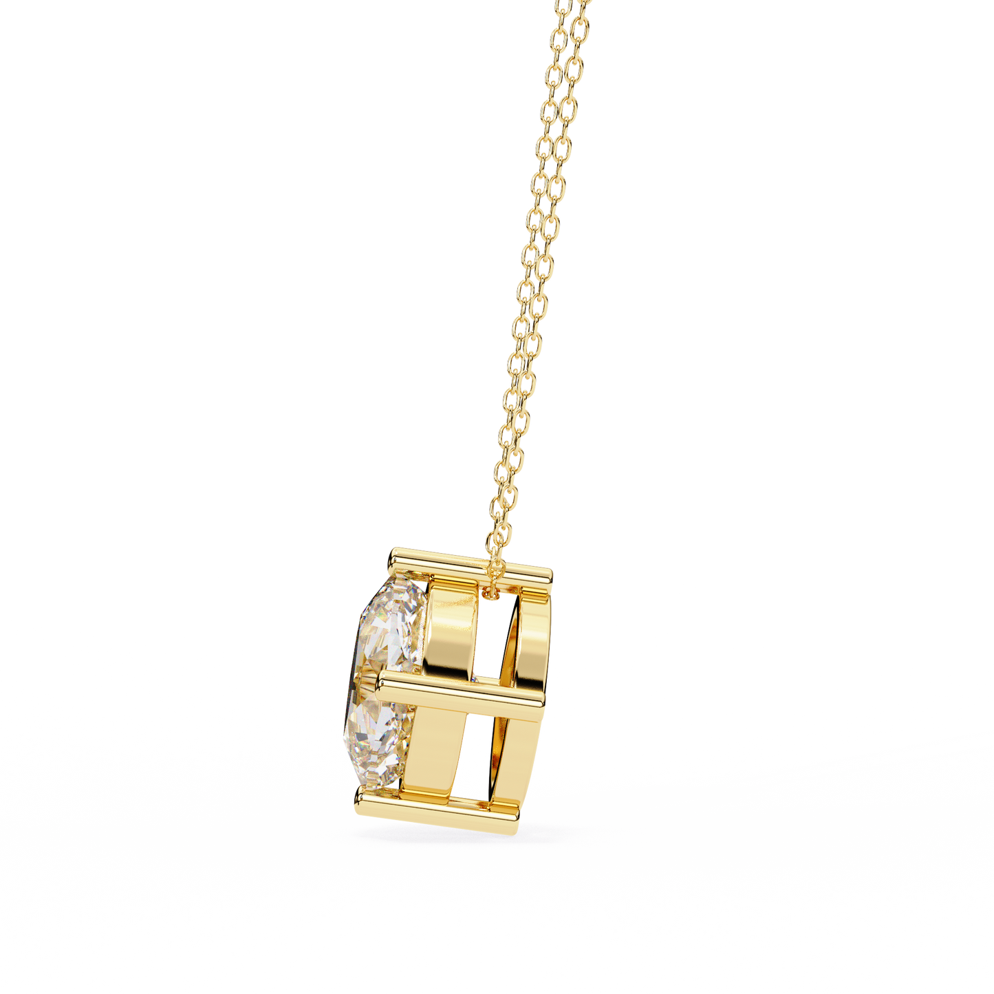 Nerisse Royale Cushion Solitaire Pendant