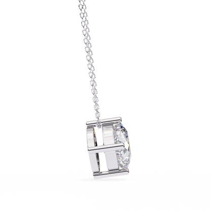 Nerisse Royale Cushion Solitaire Pendant