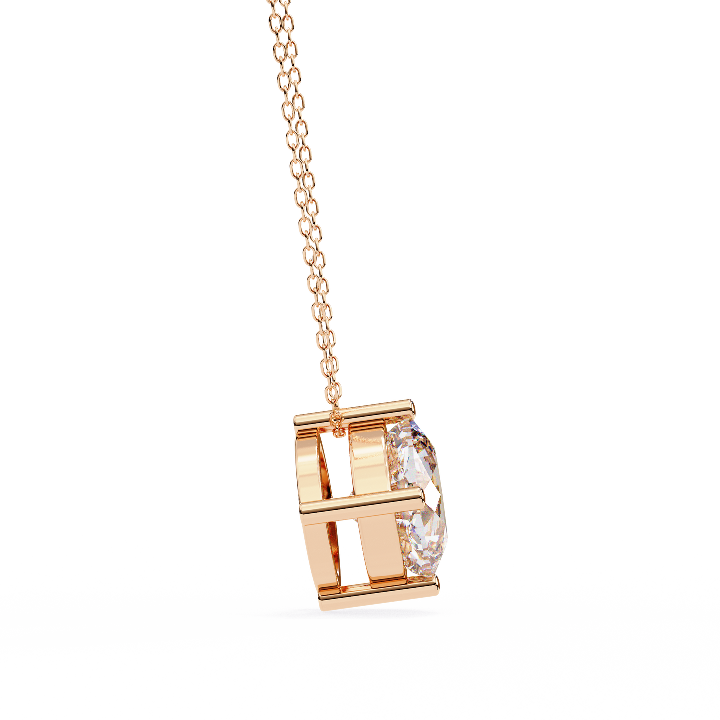 Nerisse Royale Cushion Solitaire Pendant