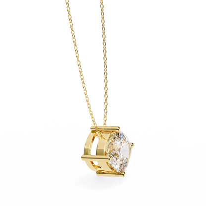Nerisse Royale Cushion Solitaire Pendant