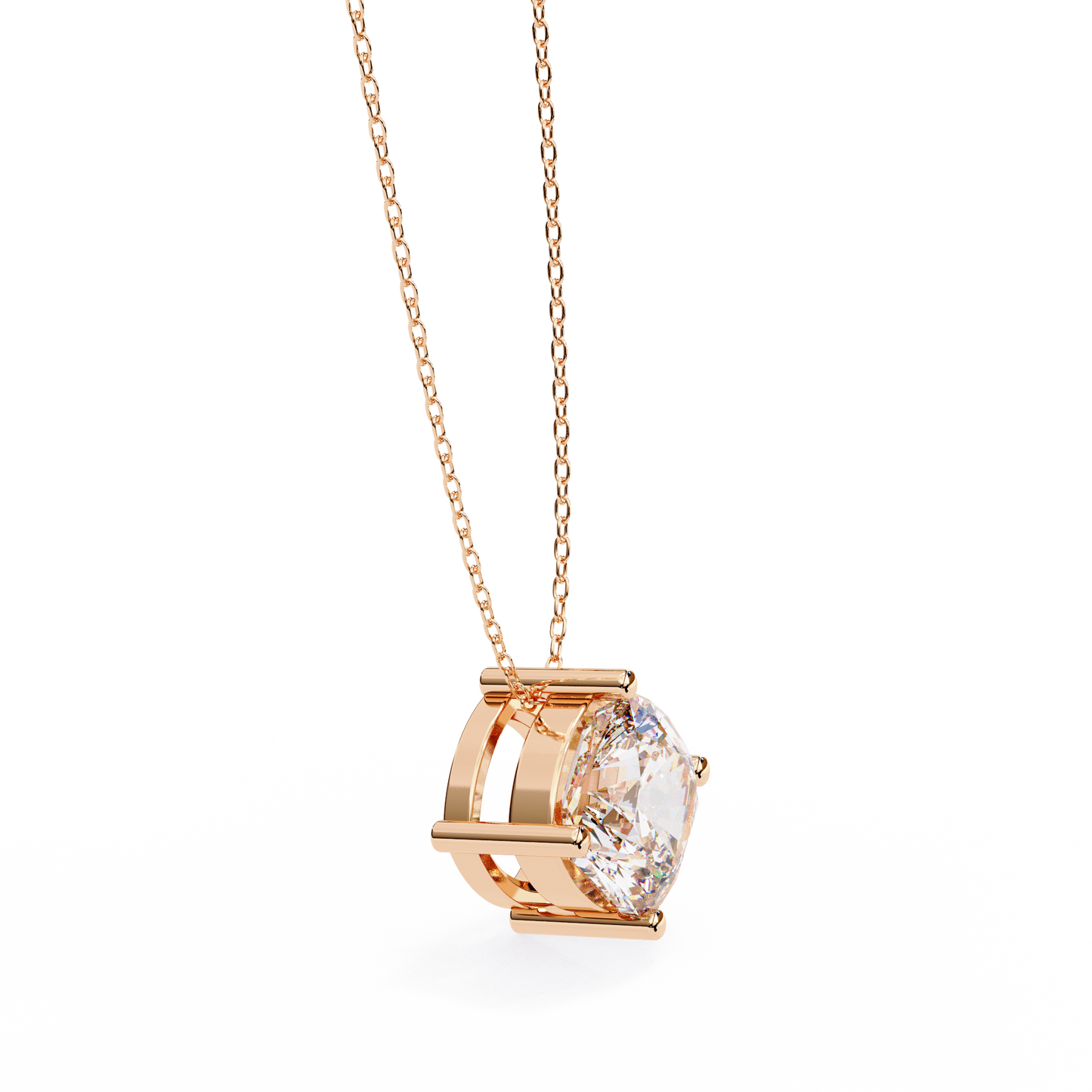 Nerisse Royale Cushion Solitaire Pendant