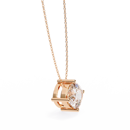 Nerisse Royale Cushion Solitaire Pendant