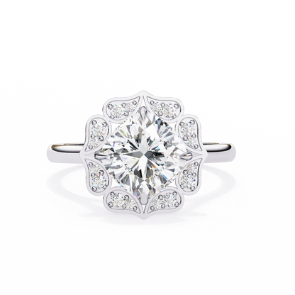 Dolce Volare Cushion Solitaire Ring