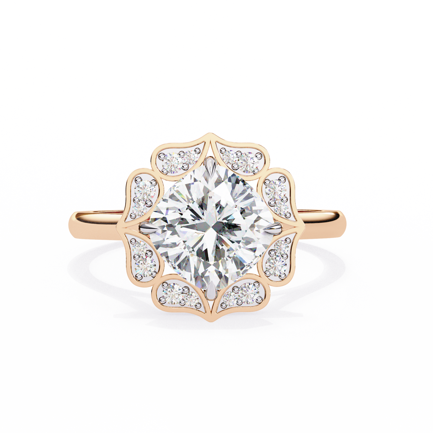 Dolce Volare Cushion Solitaire Ring