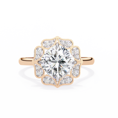 Dolce Volare Cushion Solitaire Ring