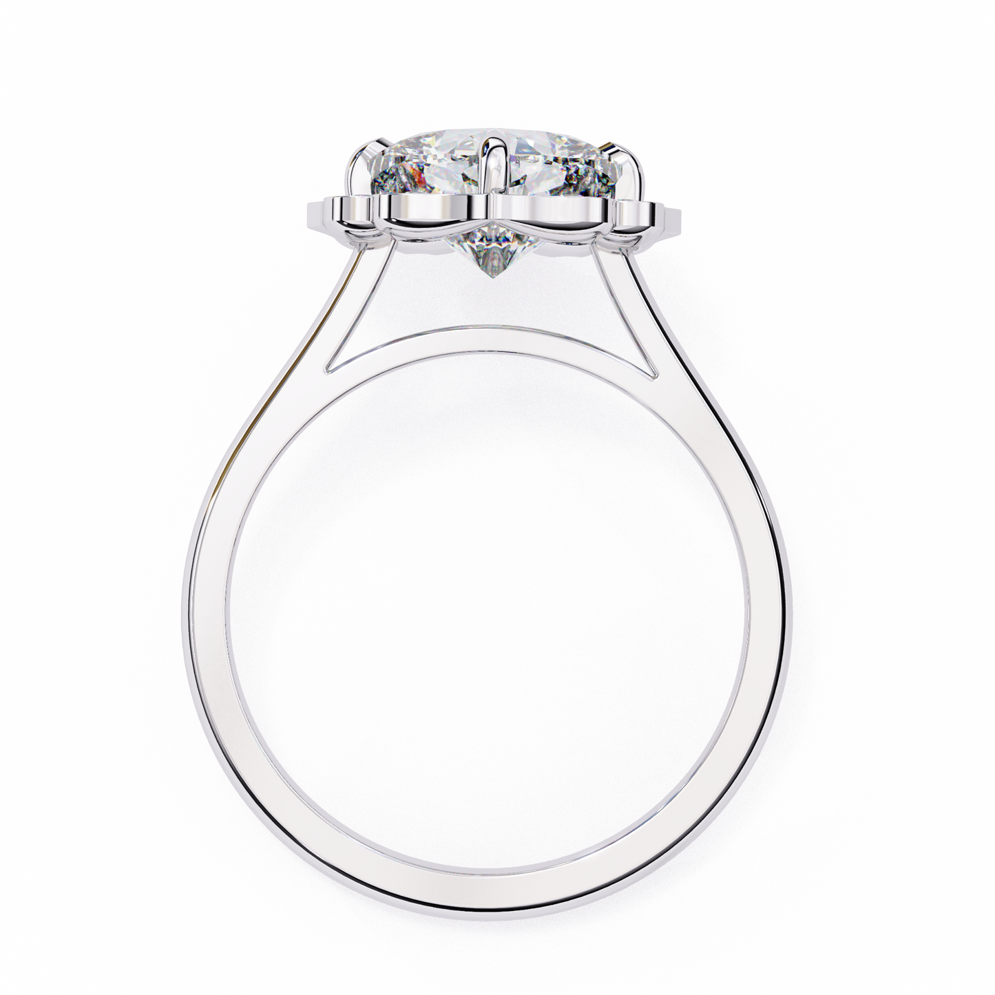 Dolce Volare Cushion Solitaire Ring
