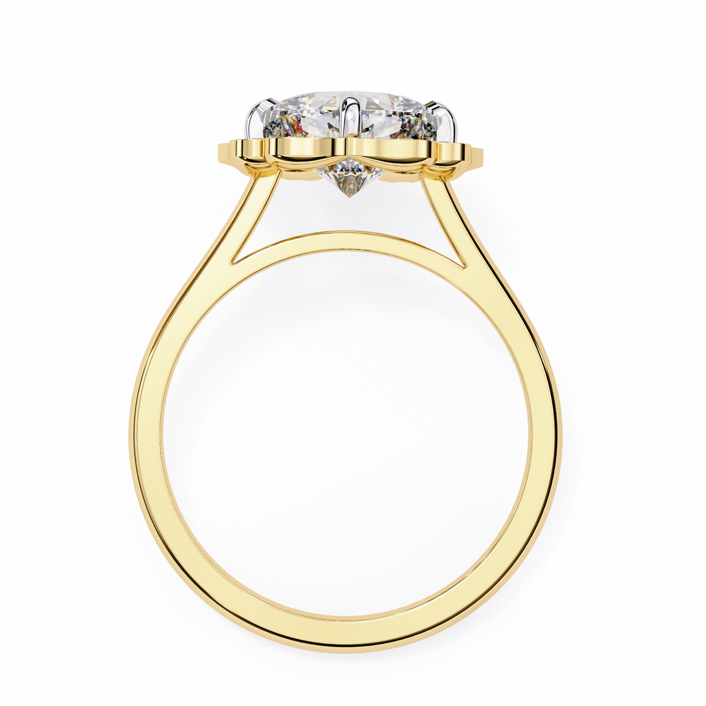 Dolce Volare Cushion Solitaire Ring