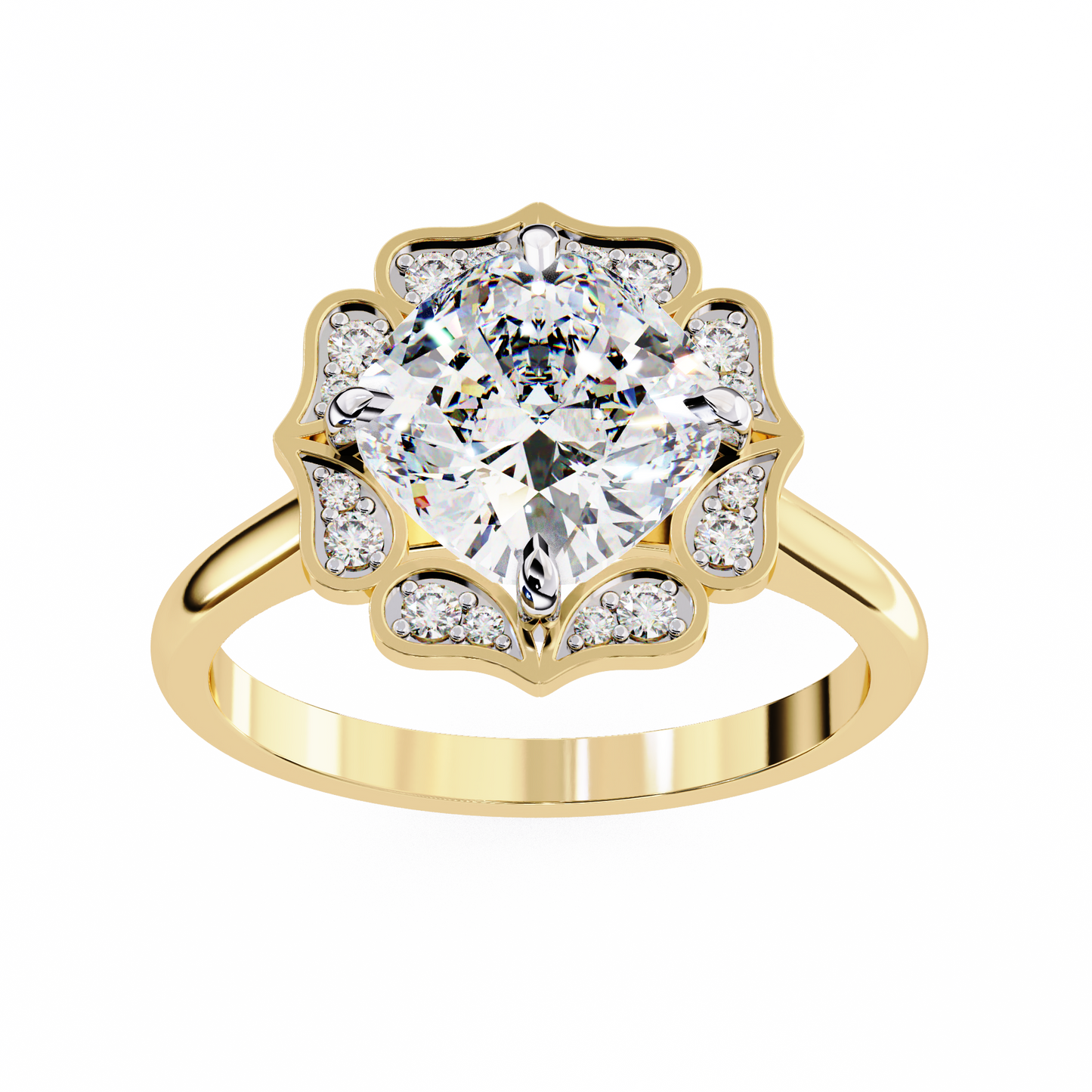 Dolce Volare Cushion Solitaire Ring