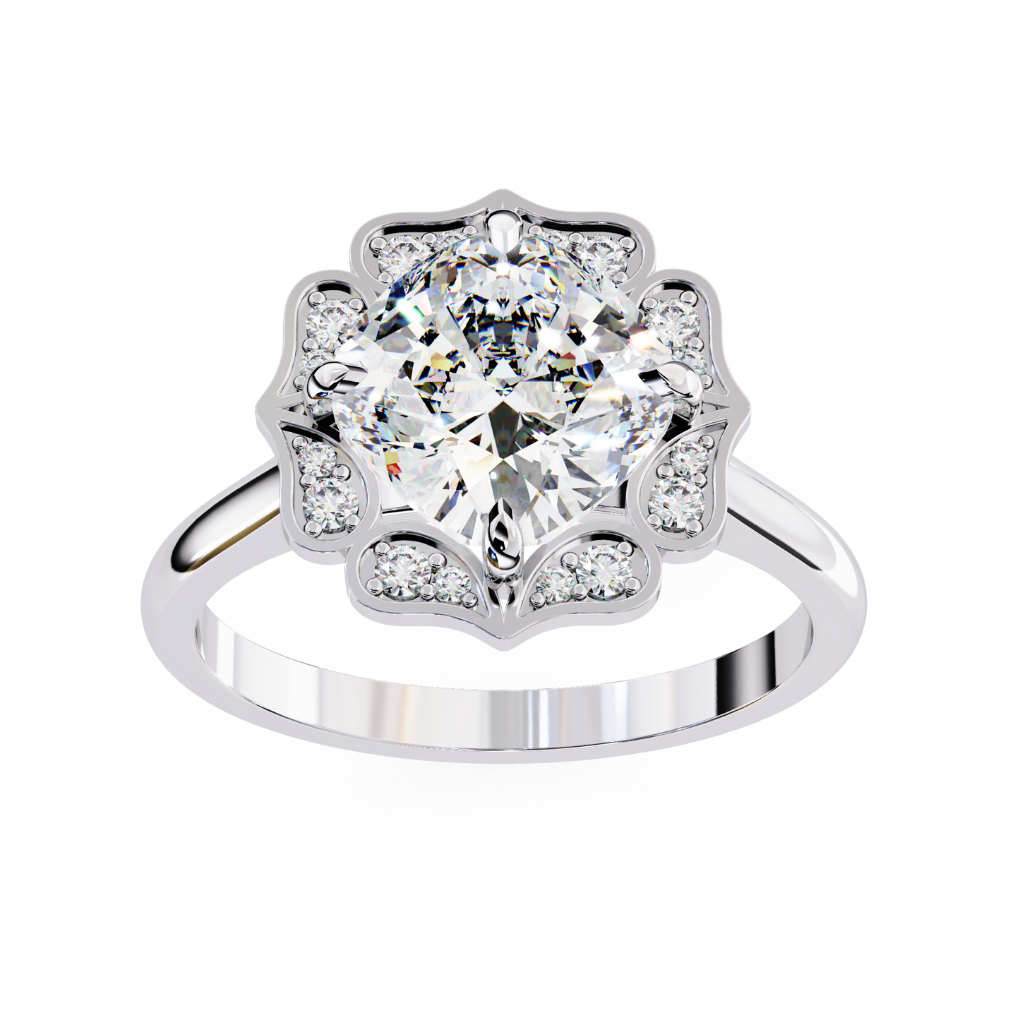 Dolce Volare Cushion Solitaire Ring
