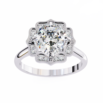 Dolce Volare Cushion Solitaire Ring