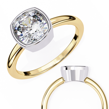 Volare Grazia Cushion Solitaire Ring