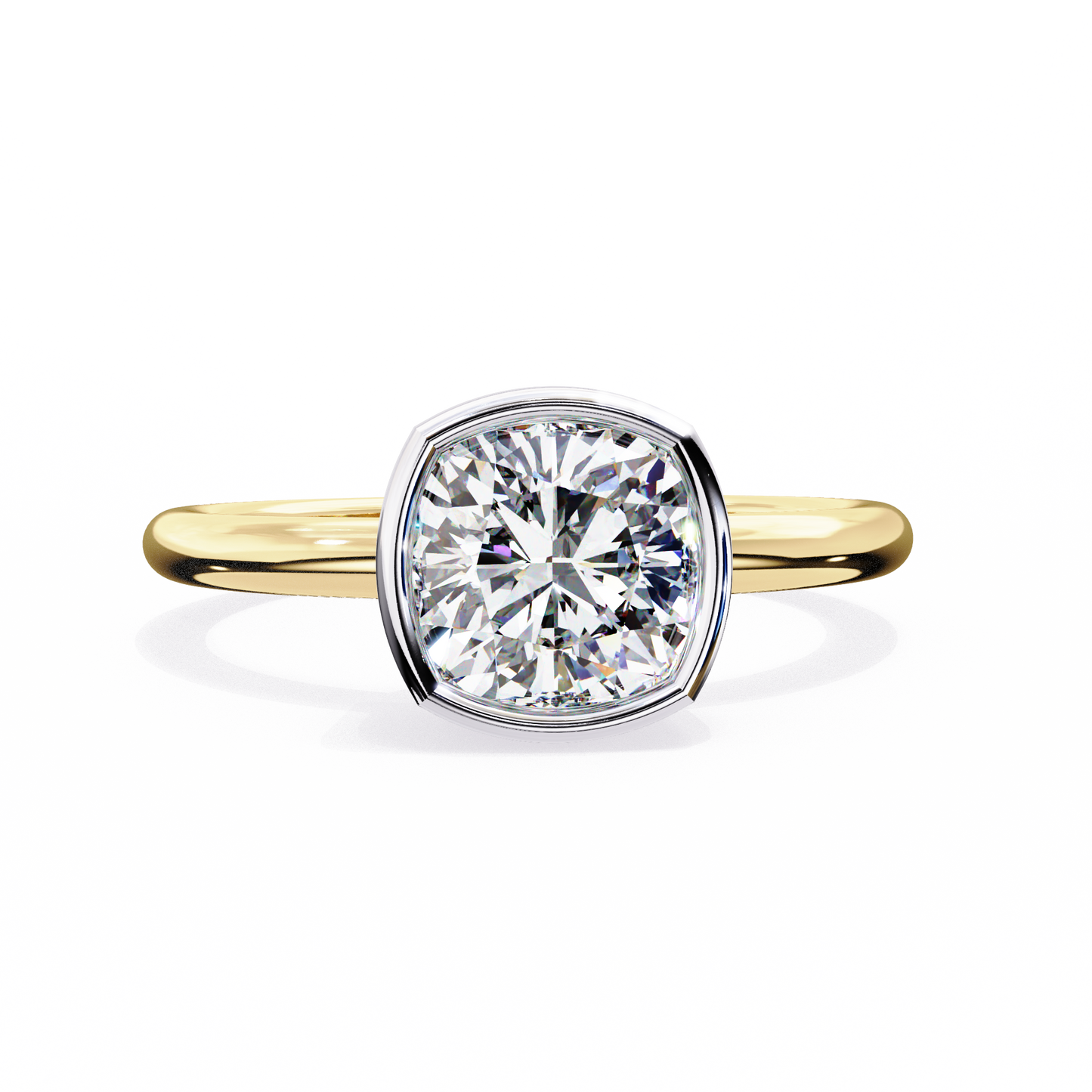Volare Grazia Cushion Solitaire Ring