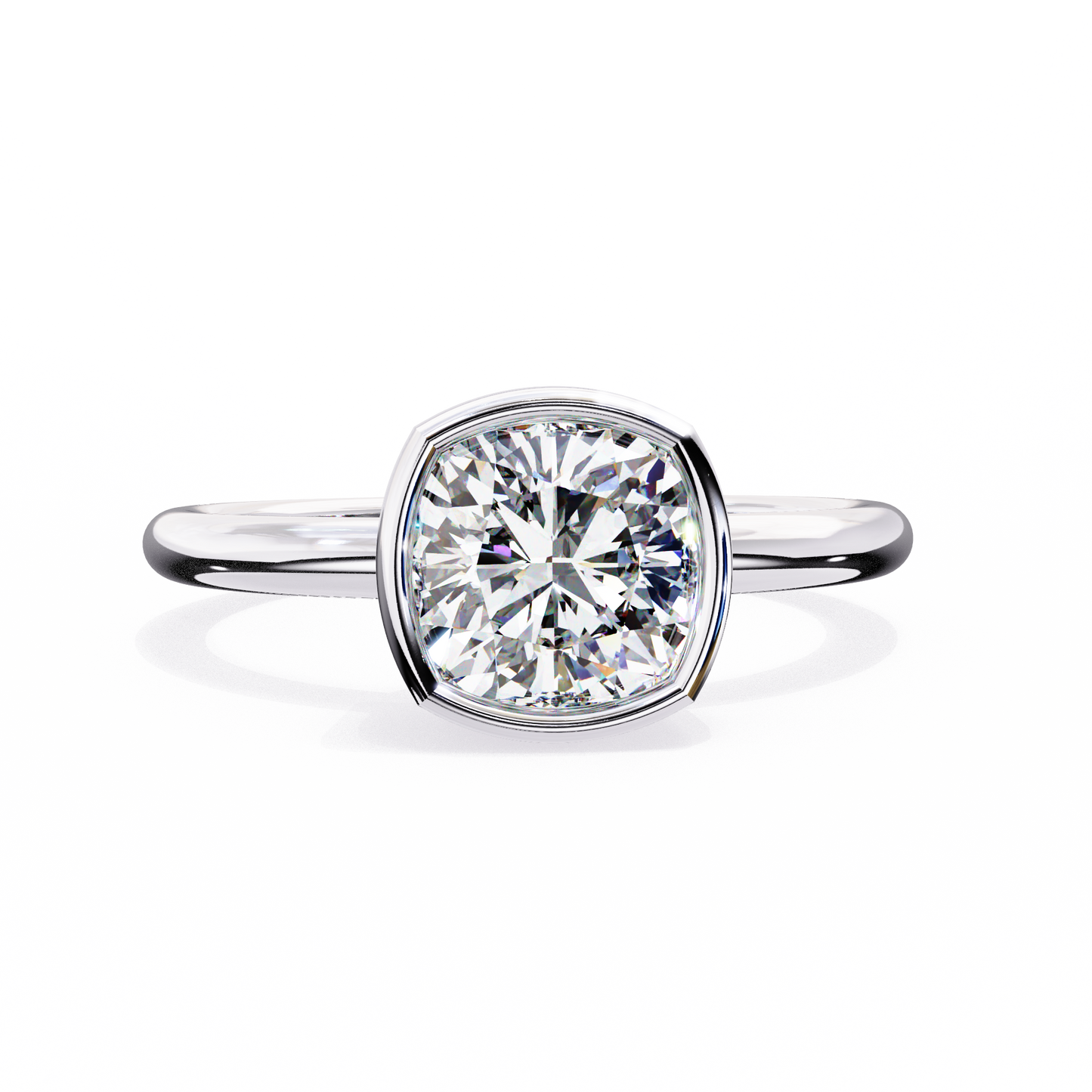 Volare Grazia Cushion Solitaire Ring